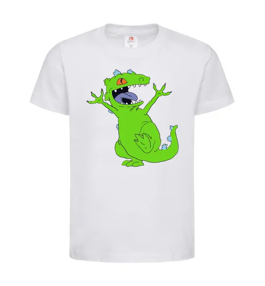 Детская футболка Crazy dino Белый фото
