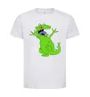 Детская футболка Crazy dino Белый фото