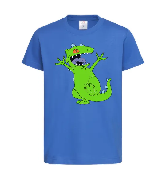 Детская футболка Crazy dino Ярко-синий фото