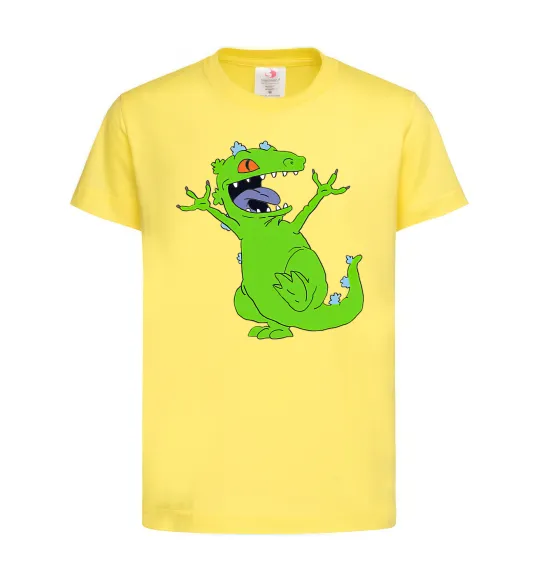 Детская футболка Crazy dino Лимонный фото