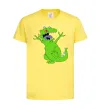 Детская футболка Crazy dino Лимонный фото
