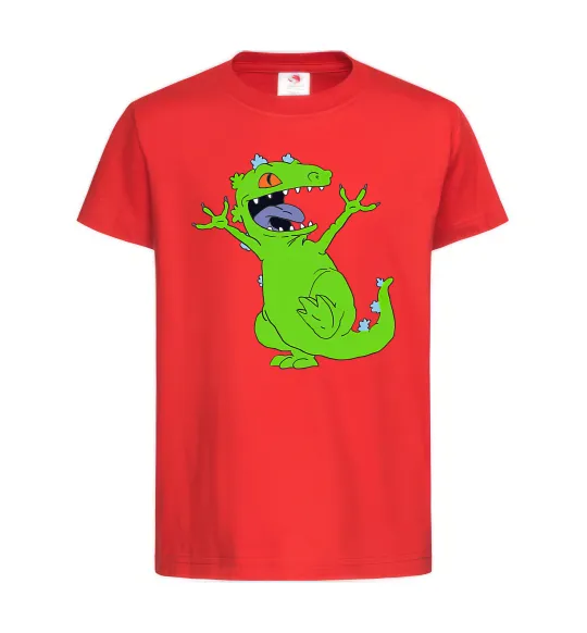 Детская футболка Crazy dino Красный фото