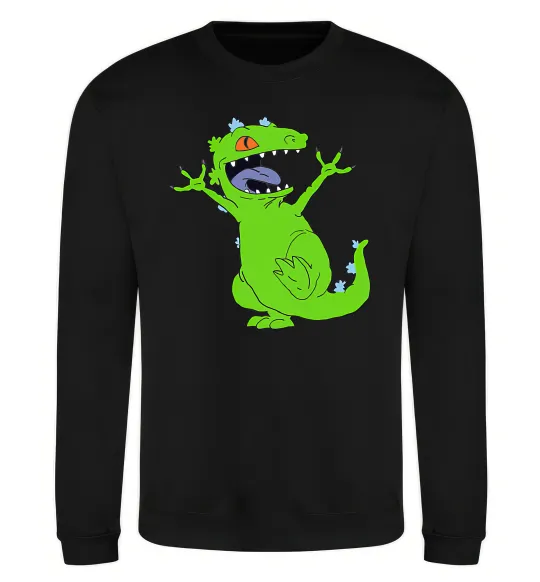 Світшот Crazy dino Чорний фото
