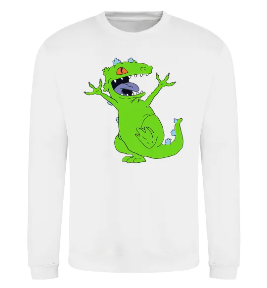 Світшот Crazy dino Білий фото