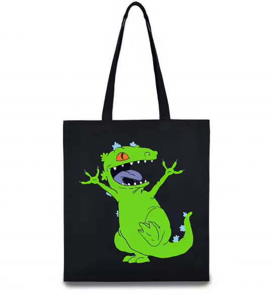 Эко-сумка Crazy dino Черный фото