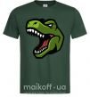 Мужская футболка Screaming dino Темно-зеленый фото
