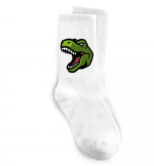 Носки Screaming dino Белый фото