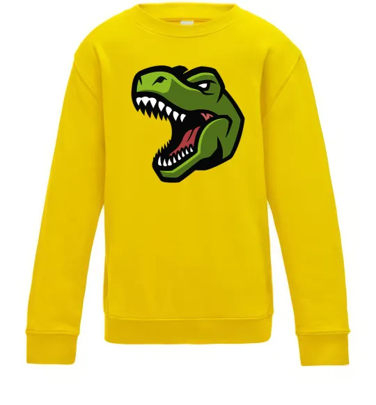 Детский Свитшот Screaming dino Солнечно желтый фото