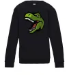 Детский Свитшот Screaming dino Черный фото