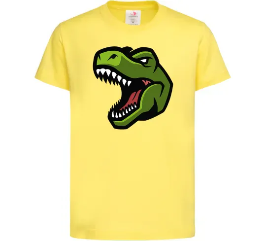 Детская футболка Screaming dino Лимонный фото