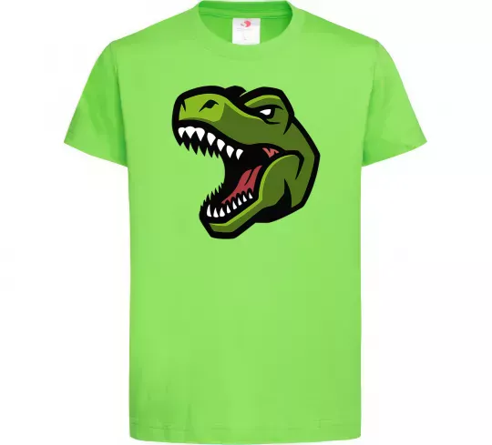 Детская футболка Screaming dino Лаймовый фото