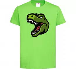 Дитяча футболка Screaming dino Лаймовий фото