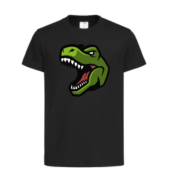 Детская футболка Screaming dino Черный фото