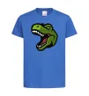 Детская футболка Screaming dino Ярко-синий фото