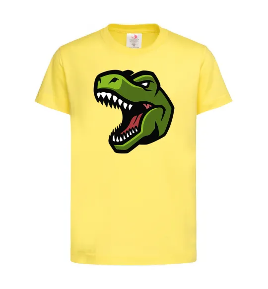 Детская футболка Screaming dino Лимонный фото