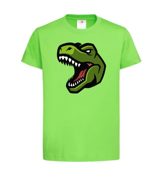 Детская футболка Screaming dino Лаймовый фото