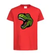 Детская футболка Screaming dino Красный фото