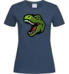 Жіноча футболка Screaming dino Темно-синій фото