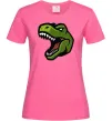 Жіноча футболка Screaming dino Яскраво-рожевий фото