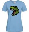 Жіноча футболка Screaming dino Блакитний фото