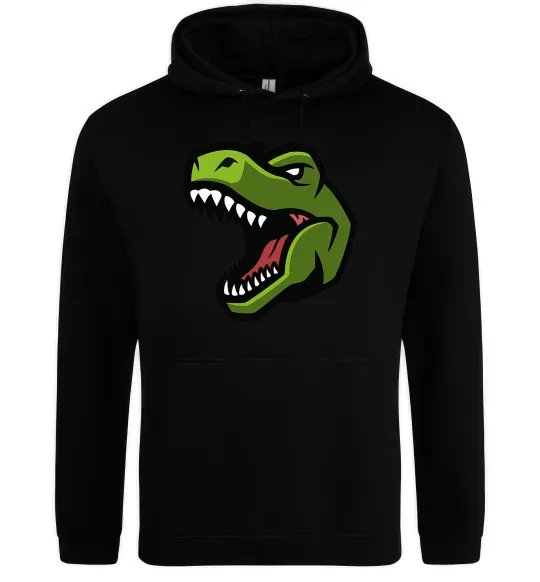 Жіноча толстовка (худі) Screaming dino Чорний фото