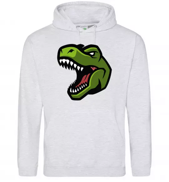 Жіноча толстовка (худі) Screaming dino Сірий меланж фото