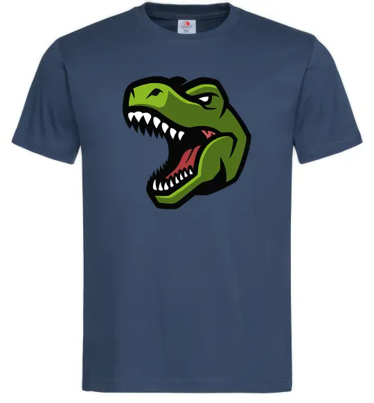 Чоловіча футболка Screaming dino Темно-синій фото