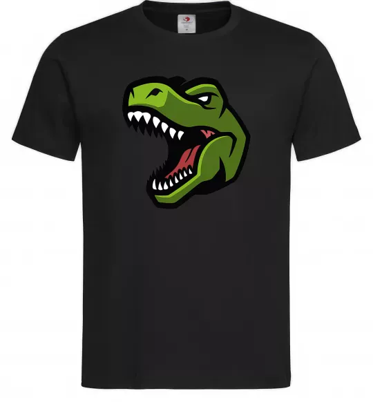 Чоловіча футболка Screaming dino Чорний фото