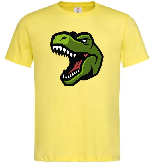 Чоловіча футболка Screaming dino Лимонний фото