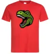 Чоловіча футболка Screaming dino Червоний фото
