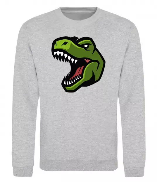 Свитшот Screaming dino Серый меланж фото