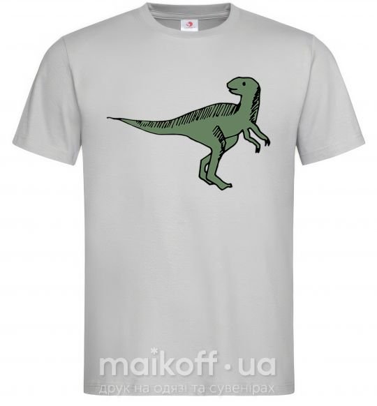 Чоловіча футболка Dino illustration Сірий фото