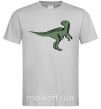 Мужская футболка Dino illustration Серый фото