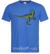 Мужская футболка Dino illustration Ярко-синий фото