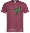 Мужская футболка Dino illustration Бордовый фото