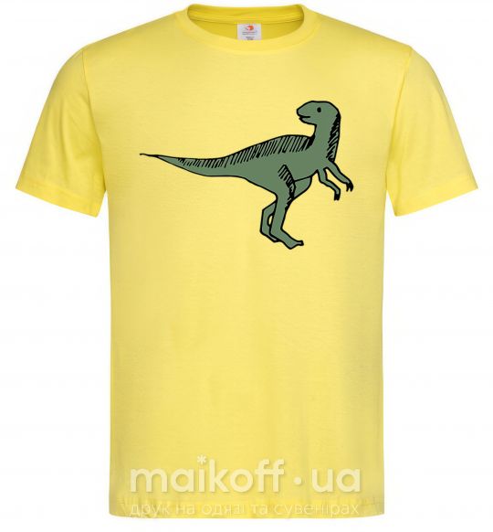 Чоловіча футболка Dino illustration Лимонний фото