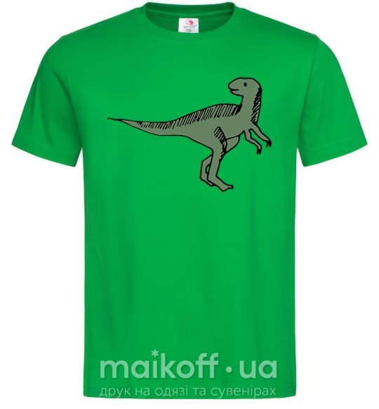 Чоловіча футболка Dino illustration Зелений фото