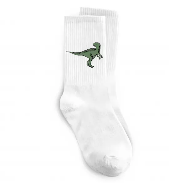 Носки Dino illustration Белый фото