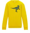 Детский Свитшот Dino illustration Солнечно желтый Детский Свитшот Dino illustration Солнечно желтый фото