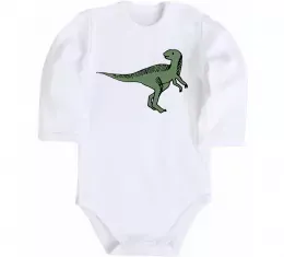 Детский боди Dino illustration Белый фото