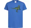 Детская футболка Dino illustration Ярко-синий фото