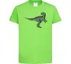 Детская футболка Dino illustration Лаймовый фото