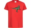 Детская футболка Dino illustration Красный фото