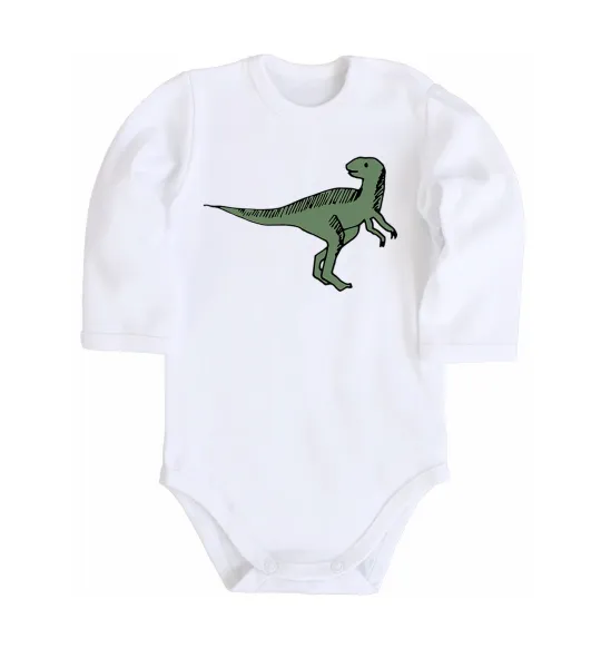 Детский боди Dino illustration Белый фото