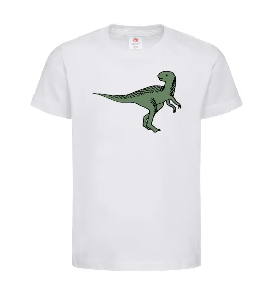 Детская футболка Dino illustration Белый фото