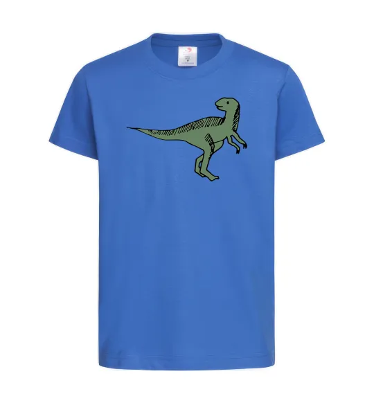 Детская футболка Dino illustration Ярко-синий фото
