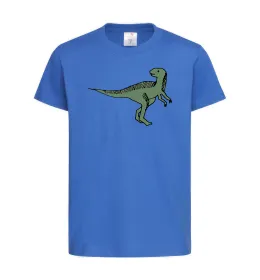 Детская футболка Dino illustration Ярко-синий фото