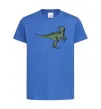 Детская футболка Dino illustration Ярко-синий фото