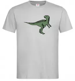 Мужская футболка Dino illustration Серый фото