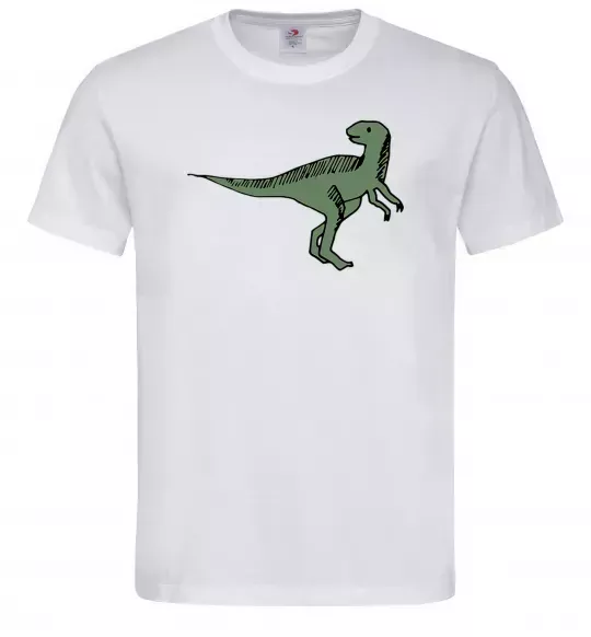 Мужская футболка Dino illustration Белый фото
